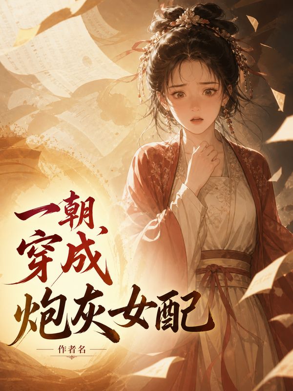 言情小说封面模板:一朝穿成炮灰女配