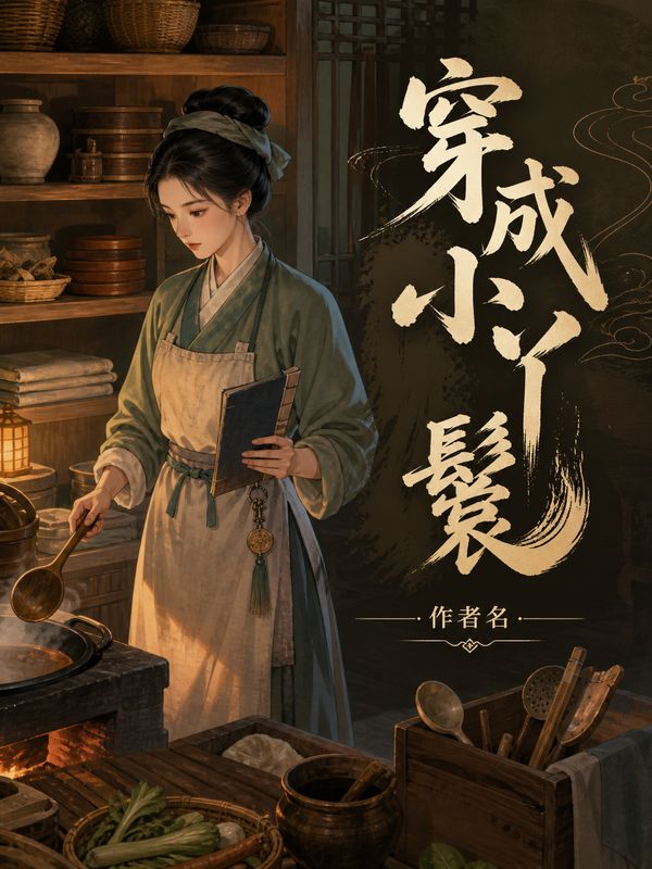 古言小说封面模板:穿成小丫鬟