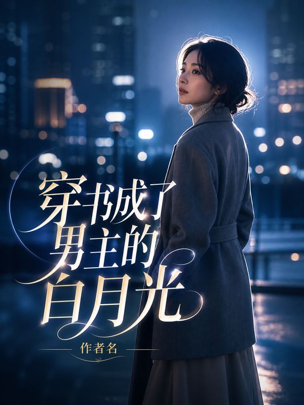 言情小说封面模板:穿书成了男主的白月光