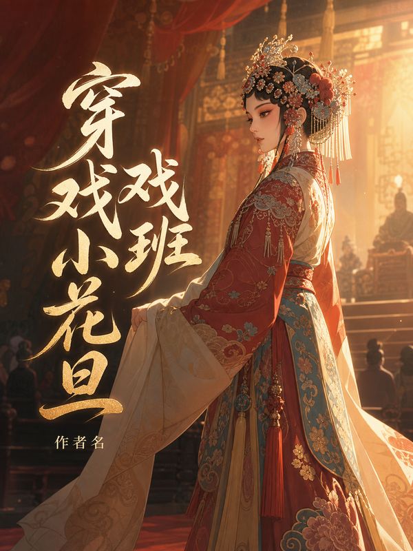 古言小说封面模板:穿成戏班小花旦