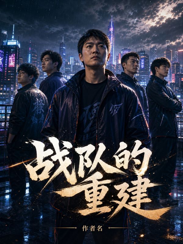 电竞小说封面模板：战队的重建