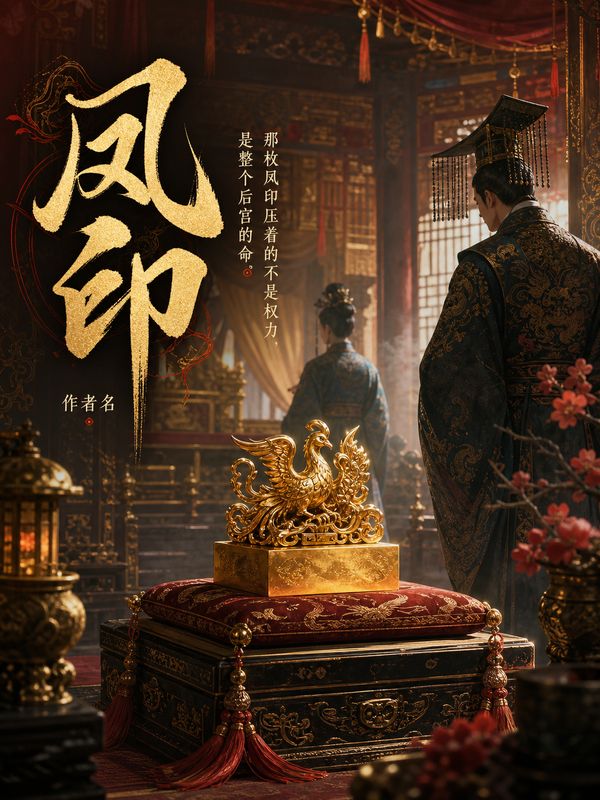 宫斗小说封面模板：凤印