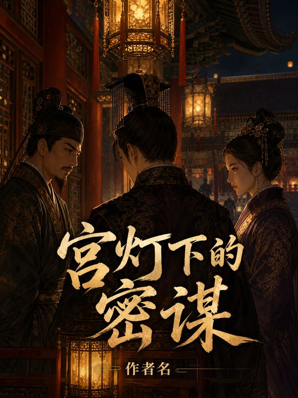 宫斗小说封面模板：宫灯下的密谋