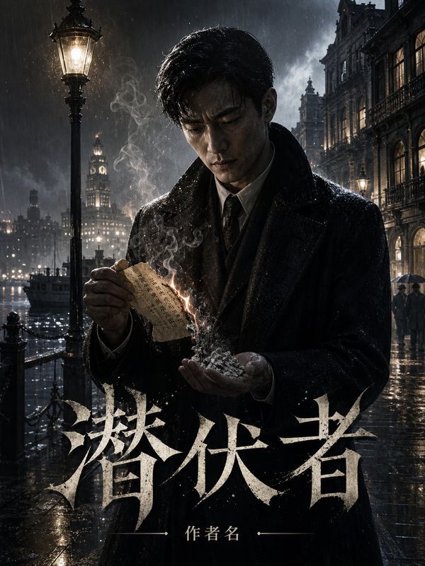 历史小说封面模板：潜伏者