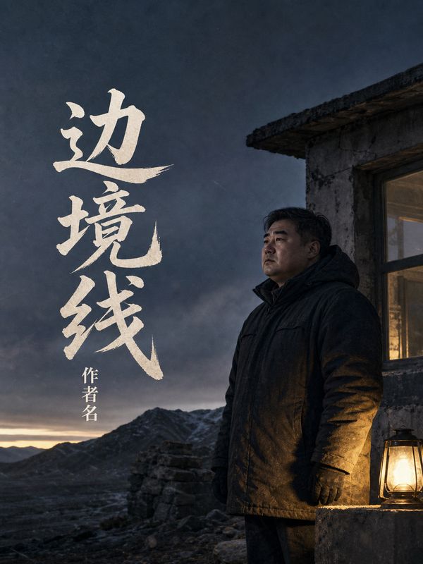 军事谍战小说封面模板:边境线