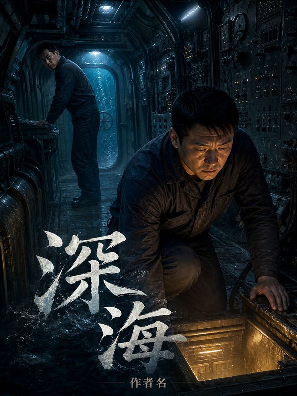 军事谍战小说封面模板:深海