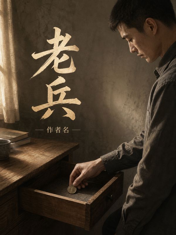 军事谍战小说封面模板:老兵