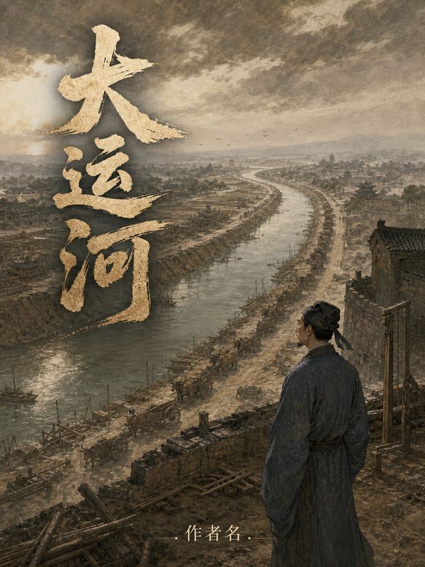 历史小说封面模板：大运河
