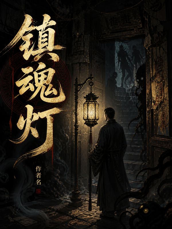 灵异小说封面模板:镇魂灯
