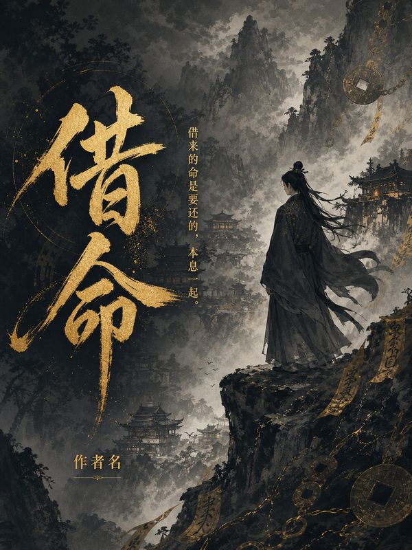 灵异小说封面模板:借命