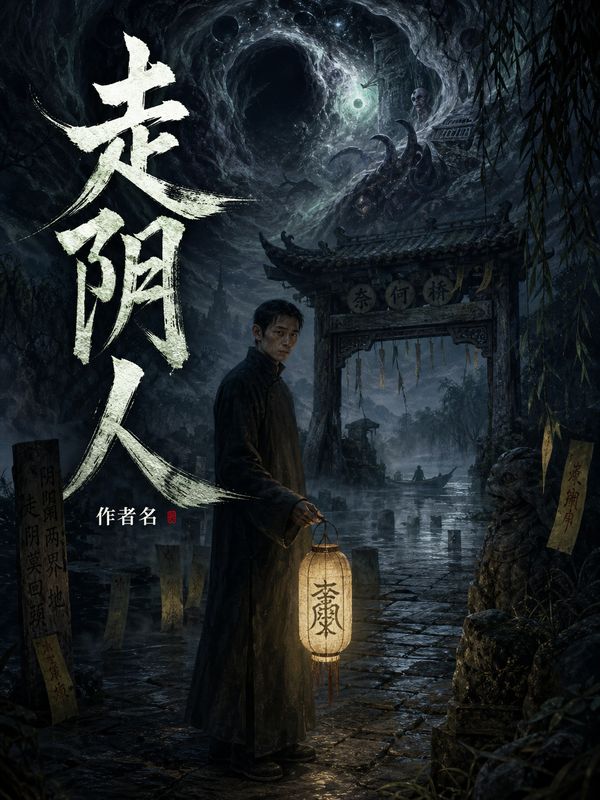 灵异小说封面模板:走阴人