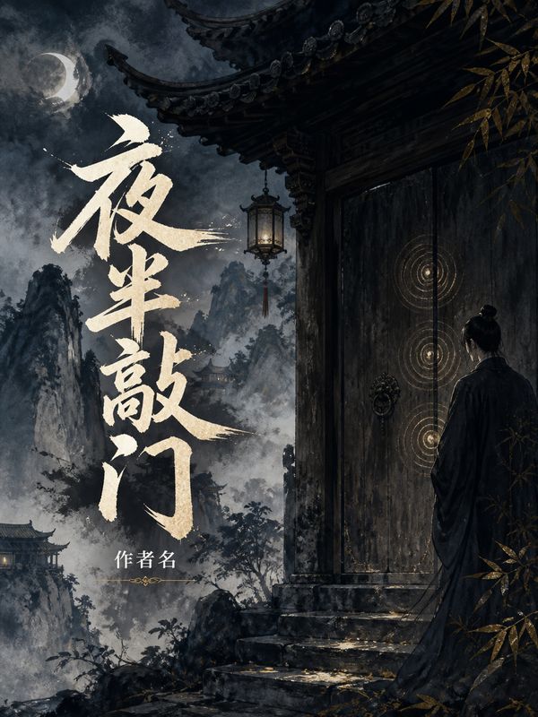 灵异小说封面模板:夜半敲门