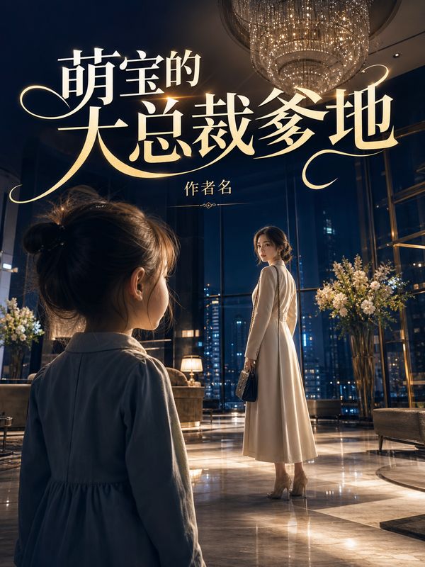 言情小说封面模板:萌宝的大总裁爹地