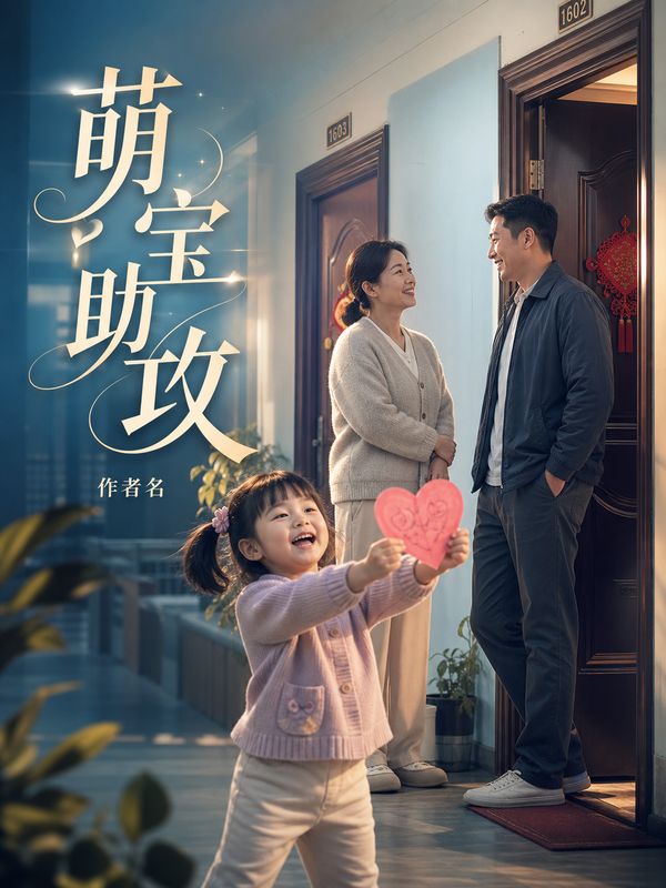 言情小说封面模板:萌宝助攻