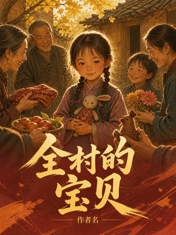 古言小说封面模板:全村的宝贝