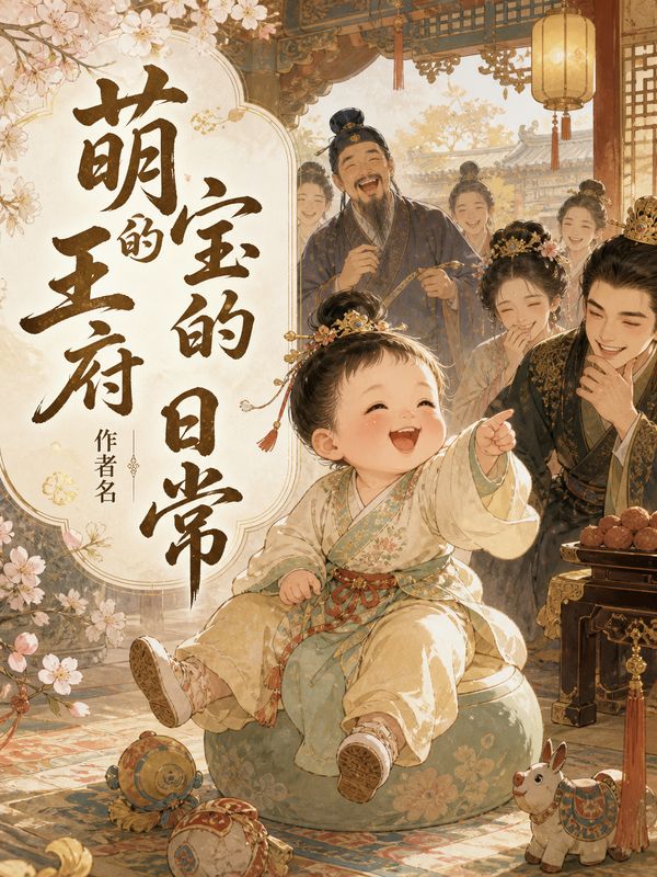 古言小说封面模板:萌宝的王府日常