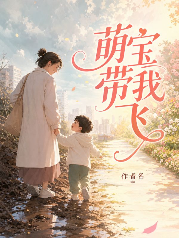 言情小说封面模板:萌宝带我飞