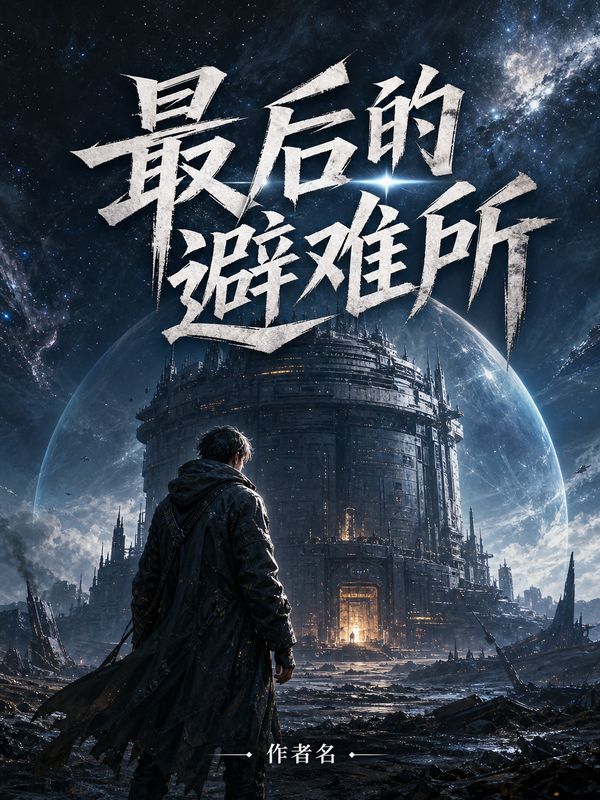 末世小说封面模板：最后的避难所