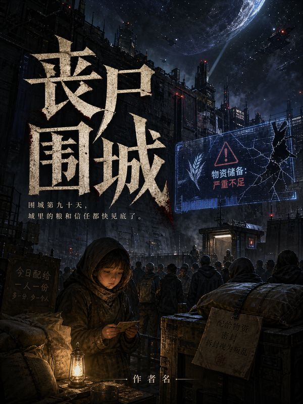 末世小说封面模板：丧尸围城