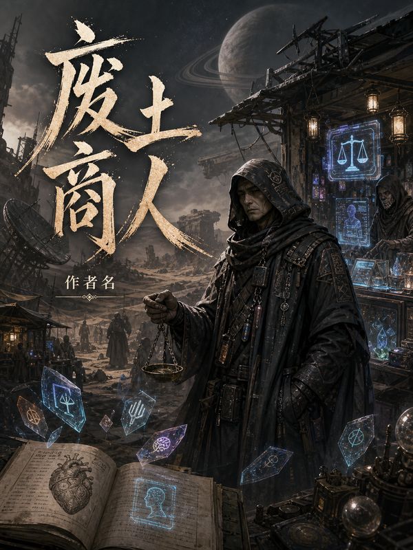 末世小说封面模板：废土商人