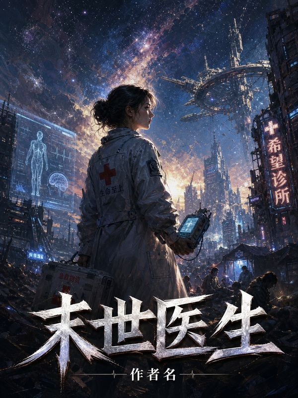 末世小说封面模板：末世医生