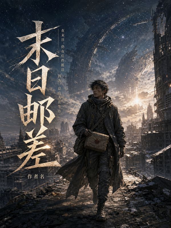 末世小说封面模板：末日邮差