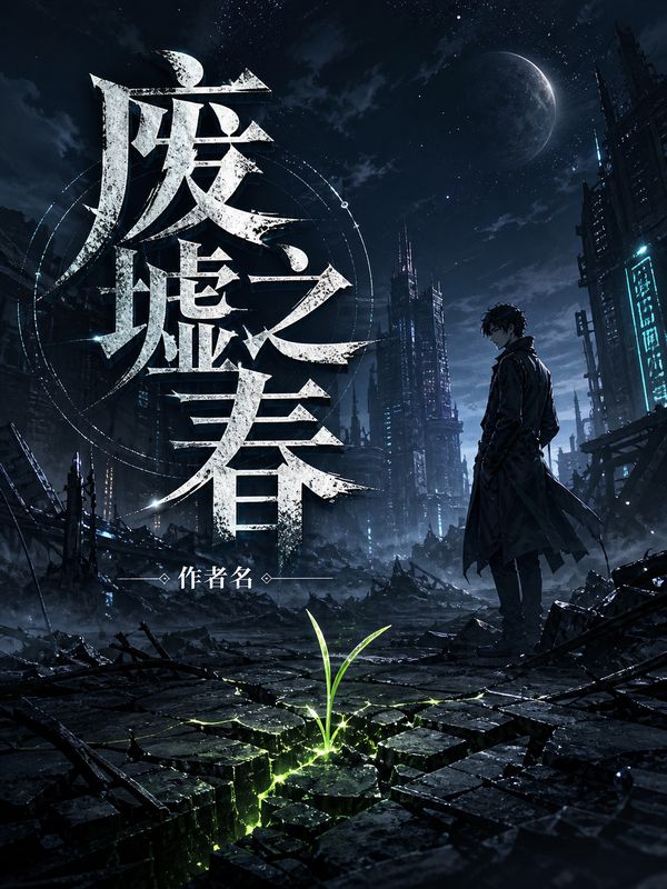 末世小说封面模板：废墟之春