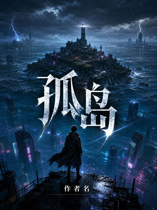 末世小说封面模板：孤岛