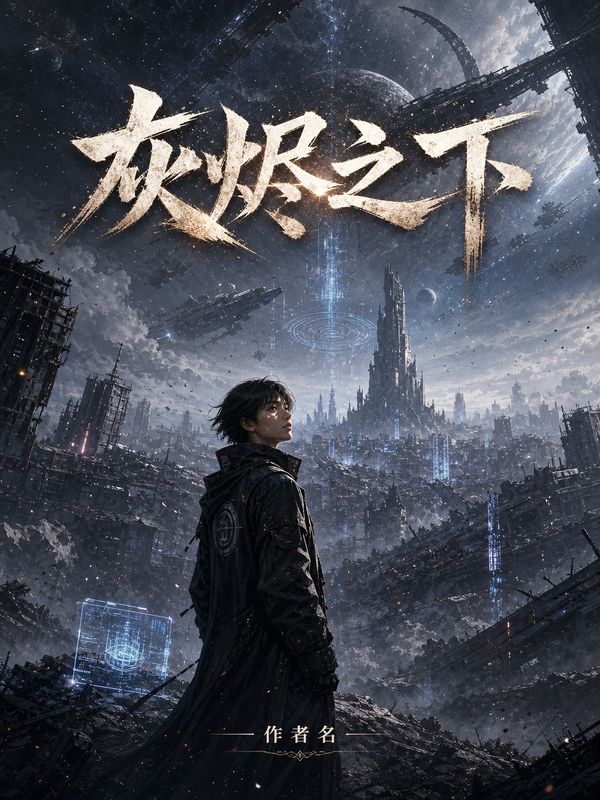 末世小说封面模板：灰烬之下