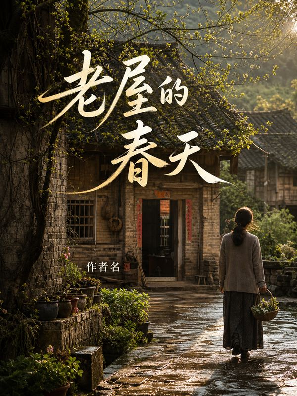年代小说封面模板:老屋的春天