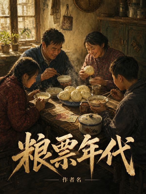 年代小说封面模板:粮票年代