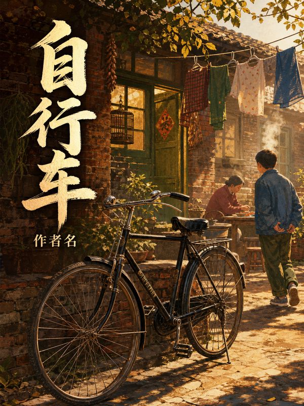 年代小说封面模板:自行车
