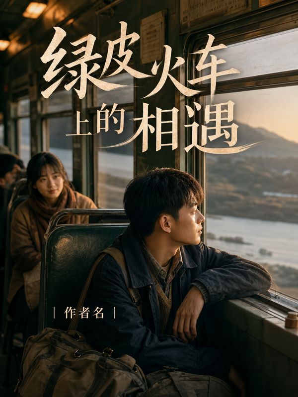 年代小说封面模板:绿皮火车上的相遇
