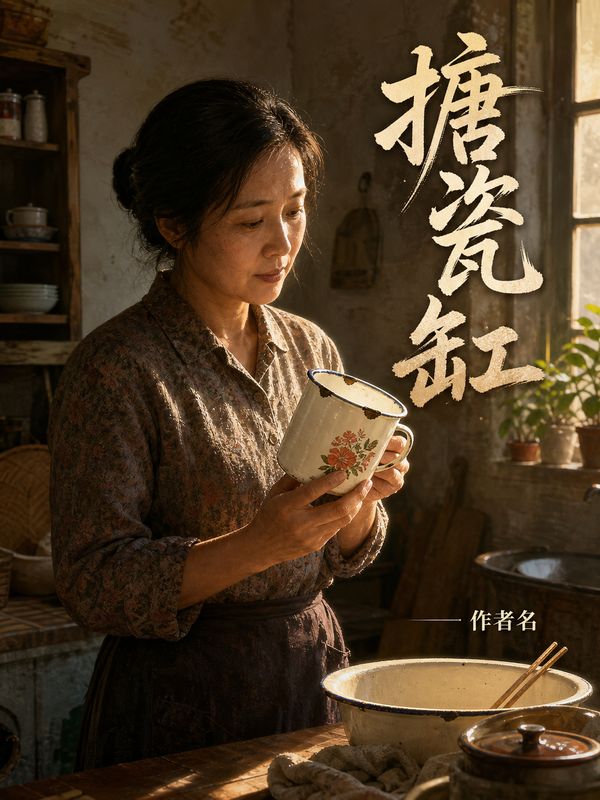 年代小说封面模板:搪瓷缸