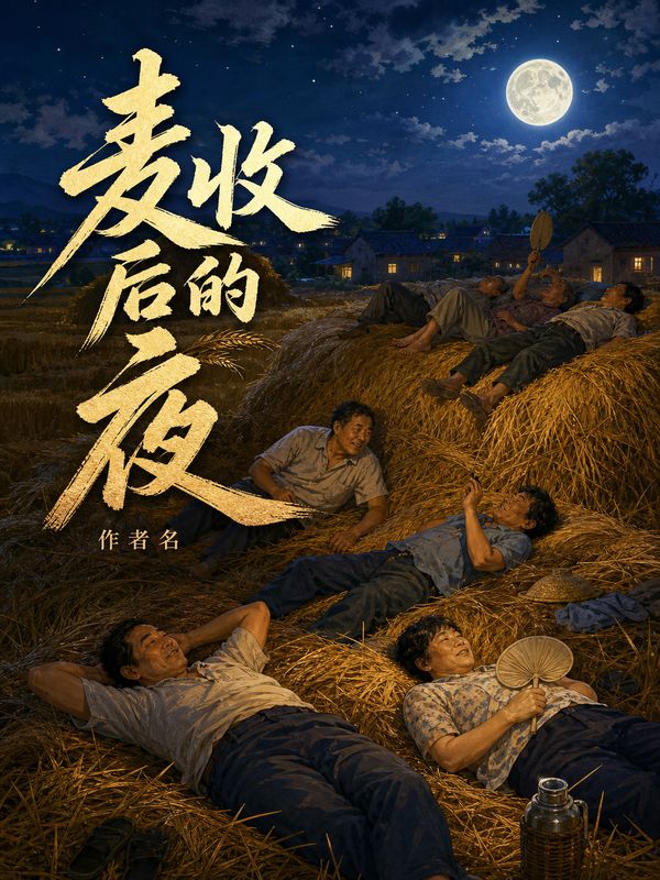 年代小说封面模板:麦收后的夜