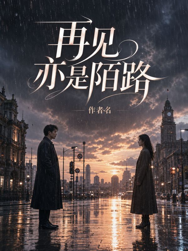 虐恋小说封面模板:再见亦是陌路