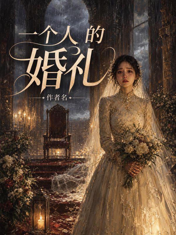 虐恋小说封面模板:一个人的婚礼