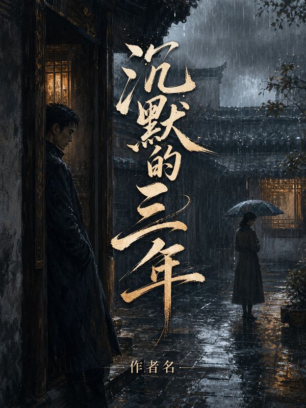 虐恋小说封面模板:沉默的三年