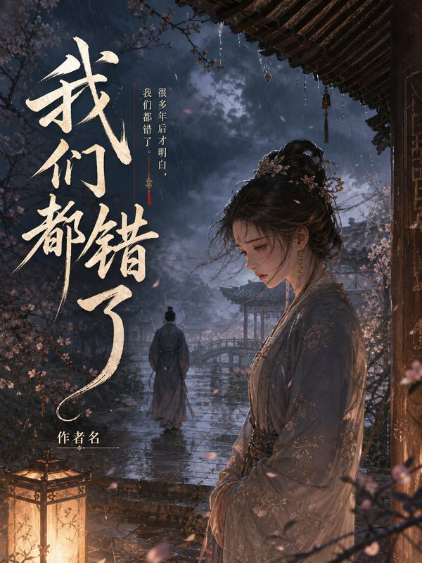 虐恋小说封面模板:我们都错了