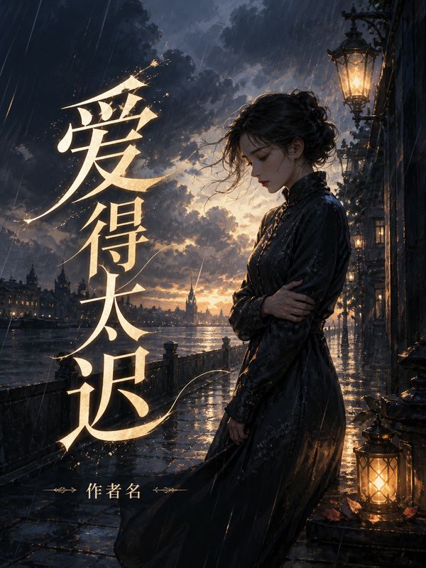 虐恋小说封面模板:爱得太迟