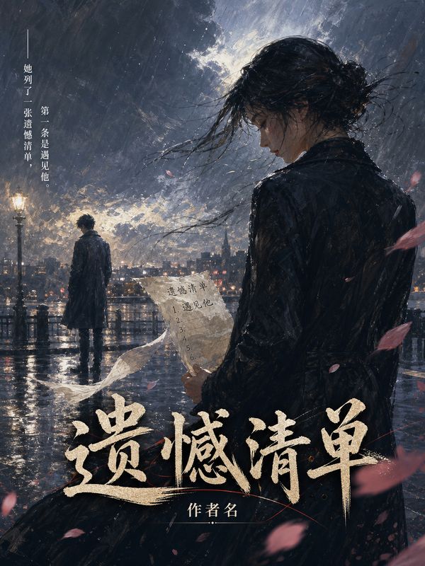 虐恋小说封面模板:遗憾清单