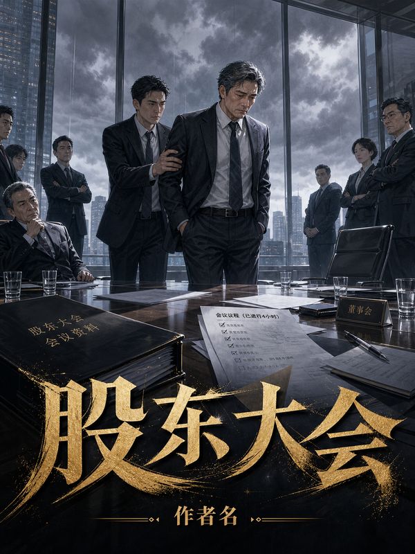 商战小说封面模板：股东大会