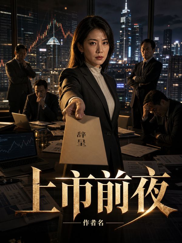 商战小说封面模板：上市前夜