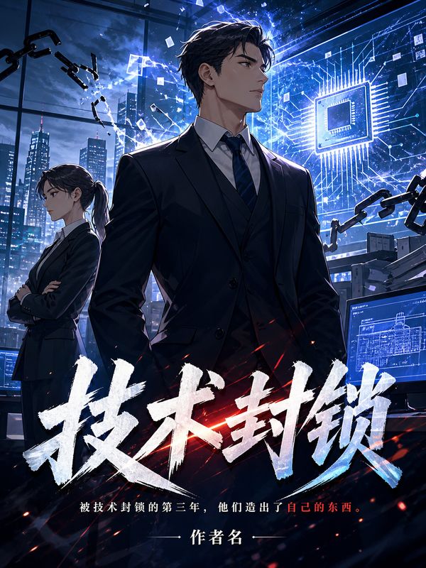 商战小说封面模板：技术封锁