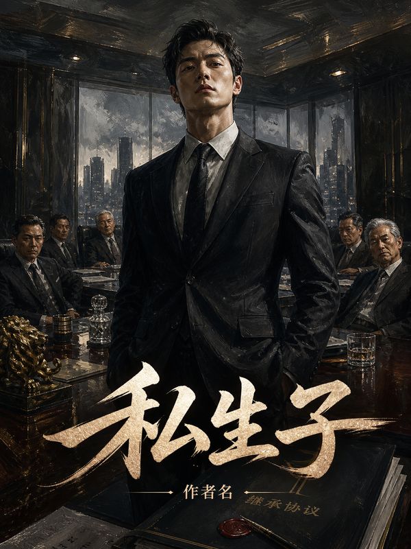 商战小说封面模板：私生子