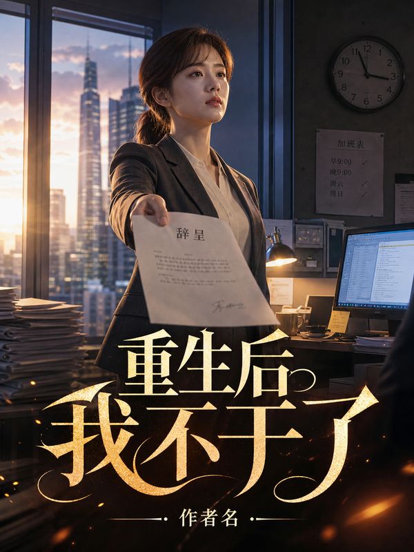 重生小说封面模板：重生后我不干了