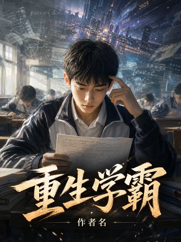 重生小说封面模板：重生学霸