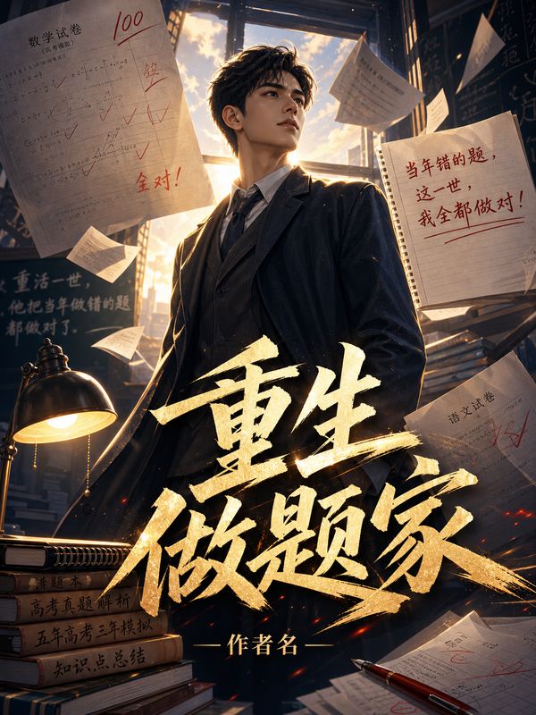 重生小说封面模板：重生做题家