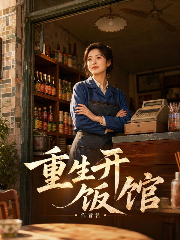 重生小说封面模板：重生开饭馆
