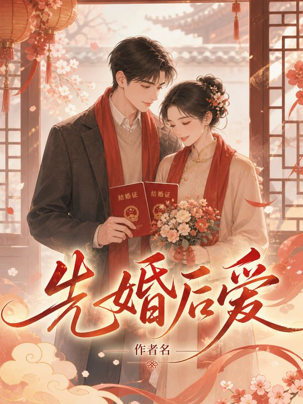 甜宠小说封面模板:先婚后爱